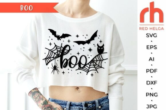 Boo SVG: Halloween Shirt Cut File