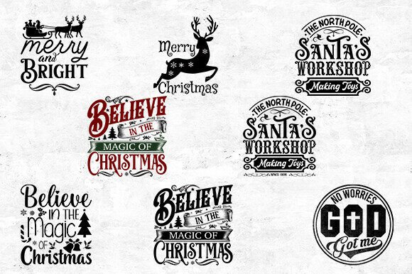 Christmas Quote Bundle - SVG PNG