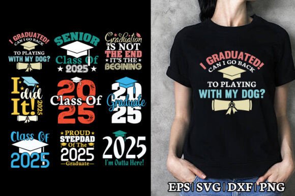 Graduation T-Shirt Design Bundle