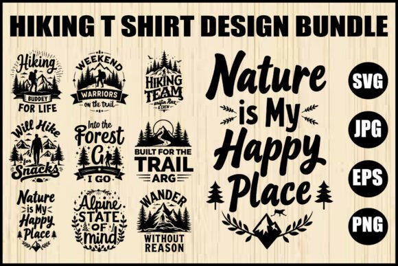 Hiking T-Shirt Quote Bundle