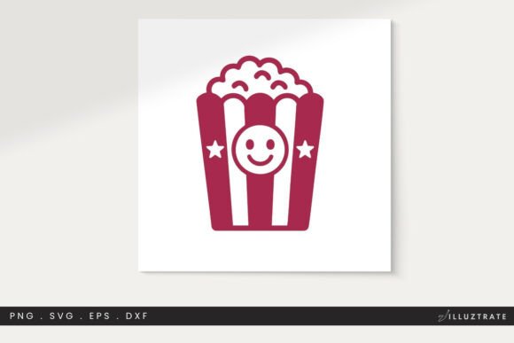 Popcorn SVG Cut File Clipart PNG