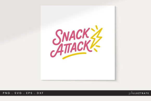 Snack Attack SVG Cut File Clipart PNG