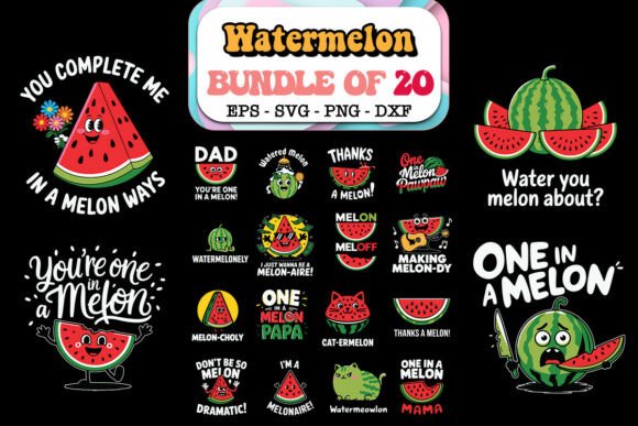 Watermelon Puns SVG Bundle